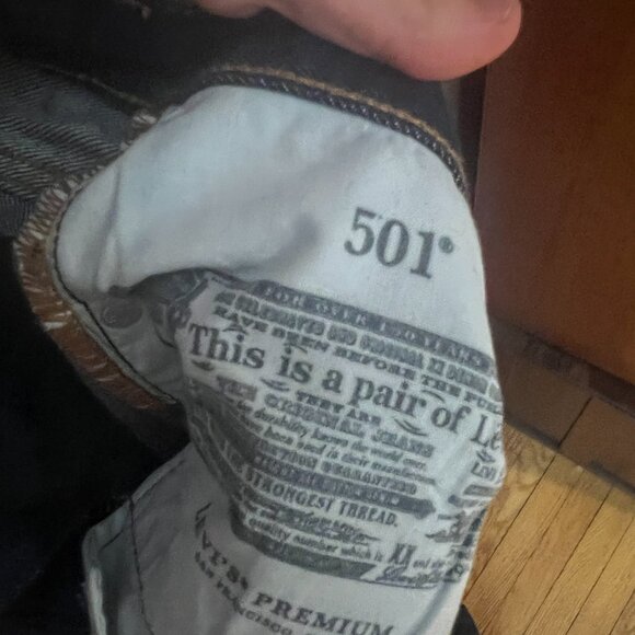 Levi's 501 original Selvedge Jeans Size 26 - Picture 4 of 8